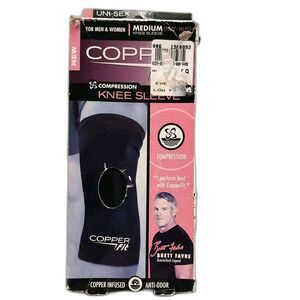 Copper Fit Compression Knee Sleeve Medium Copper Infused Idea Village #X21